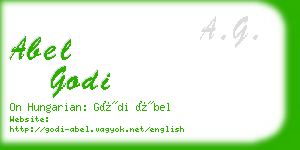 abel godi business card